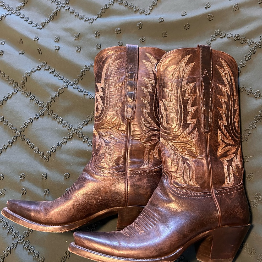 Lucchese Brown Heeled Boots